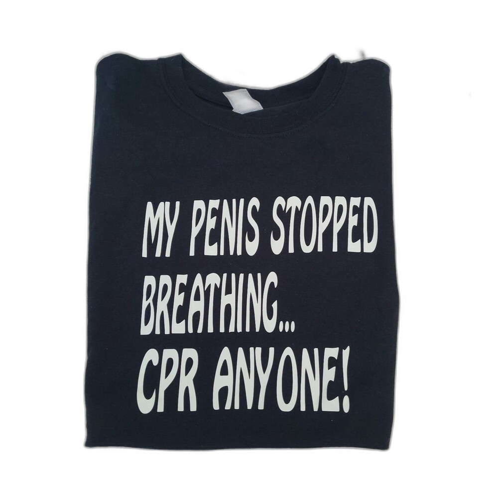Vtg CPR Funny Quote Shirt Large